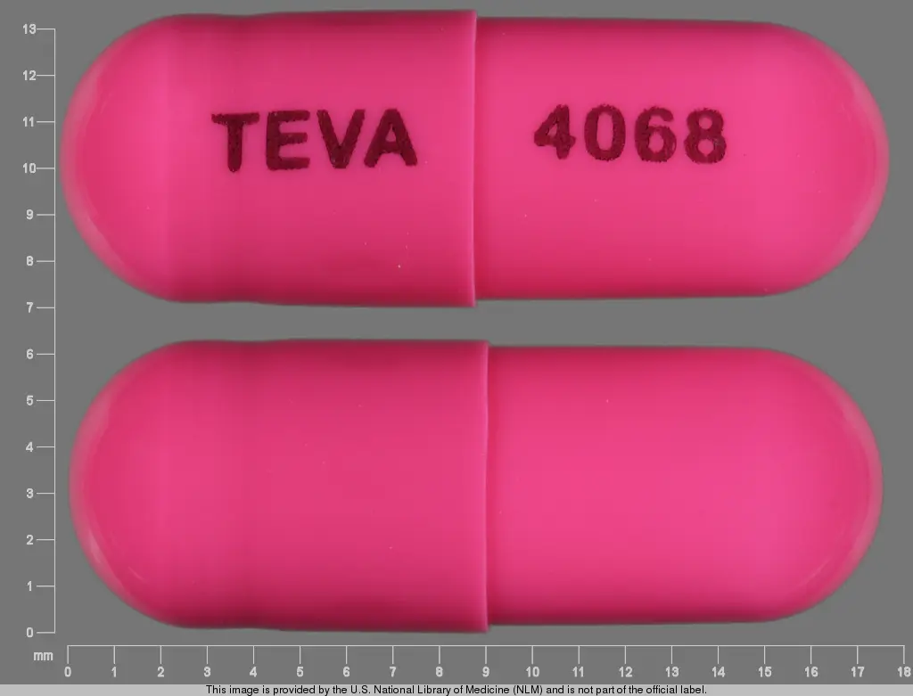 capsule pink teva 4068 Images - Prazosin Hydrochloride prazosin hydrochloride - NDC