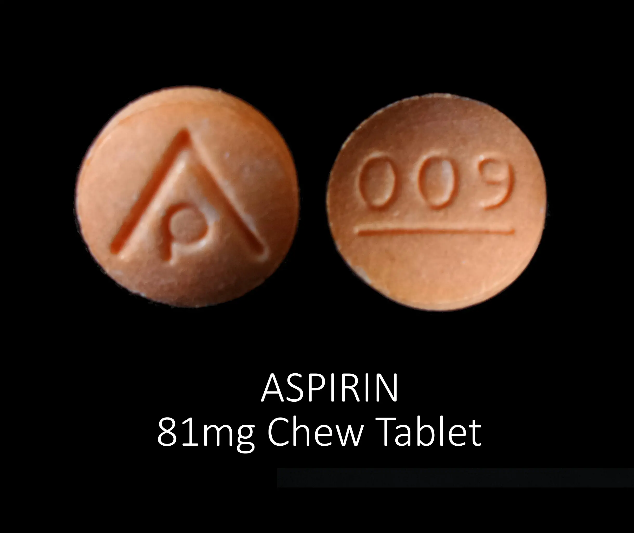 Aspirin 81 mg tablet, chewable - (aspirin 81 mg) image