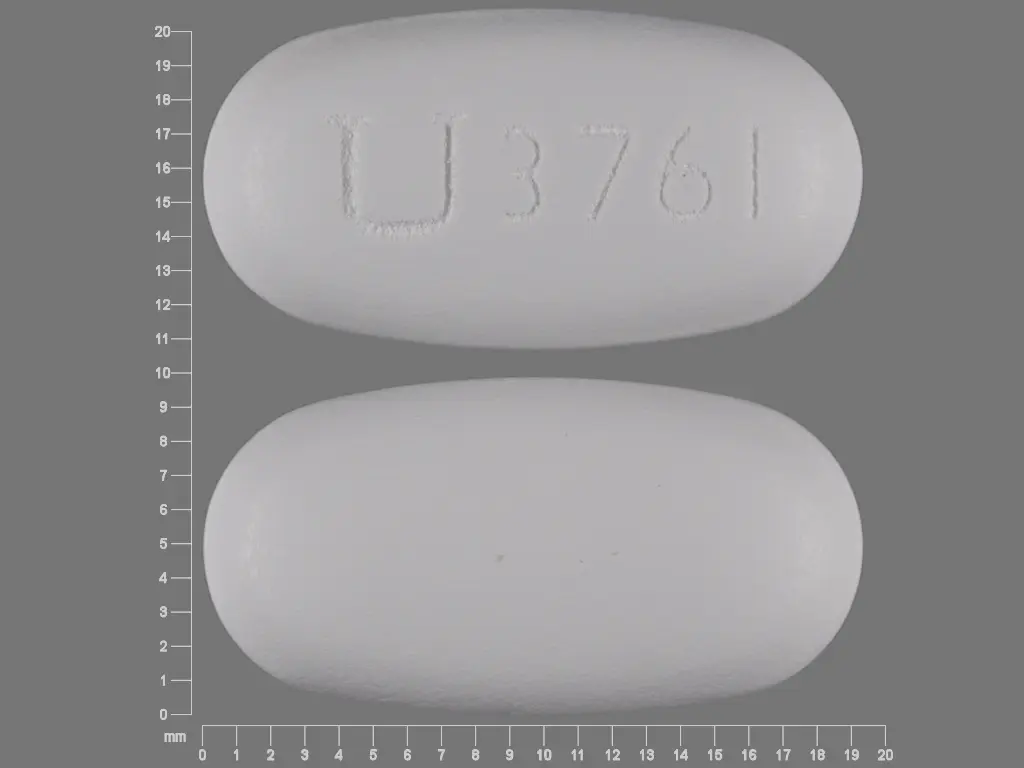 oval white u 3761 Images - RESCRIPTOR - delavirdine mesylate - NDC ...